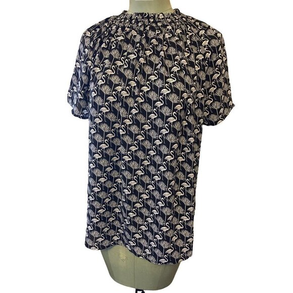 Philosophy Republic Clothing Flamingos Small Navy Blue, White, Polyester - Picture 1 of 9